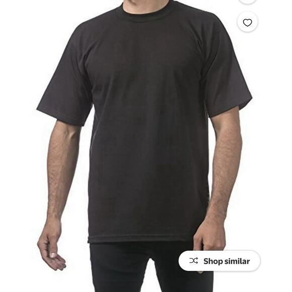 Pro Club Men’s 4X Tall Heavyweight Black T-Shirt 100% Cotton USA - Picture 2 of 5